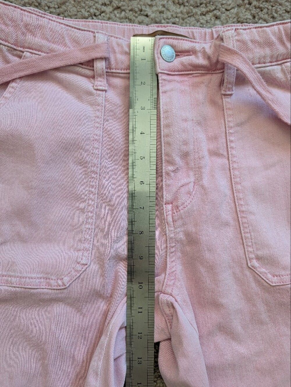 Judy Blue Womens Light Pink Regina High Rise Garment Dyed Denim Jogger Size 3/26 - Picture 12 of 16